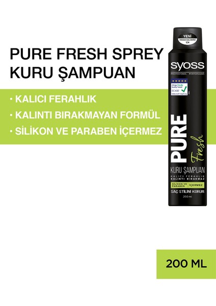 Pure Fresh Kuru Şampuan