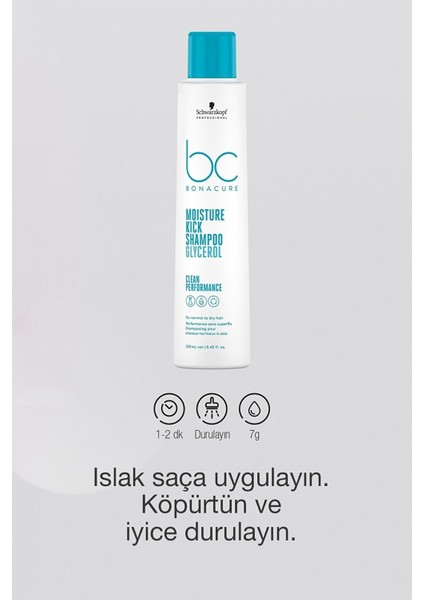 Bc Clean Kuru Saçlar Için Nem Yükleme Şampuanı 250ml, Nem Yükleme Maskesi 200 Ml