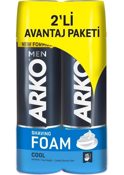 Arko Men 2'Li Cool Tıraş Köpüğü 2x200 Ml