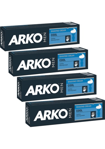 Arko Men Cool Tıraş Kremi 100 Ml X 4 Adet