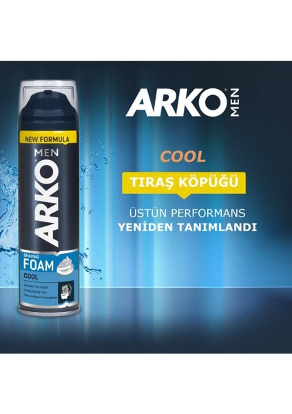 Arko Men Men Tıraş Köpüğü Cool 4x200ml