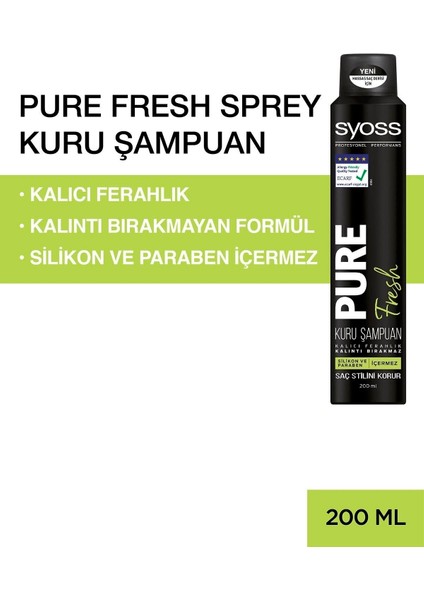 Pure Fresh Kuru Şampuan