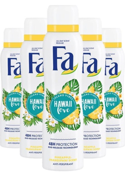 Hawaii Love Deo Spray 150 ml X5