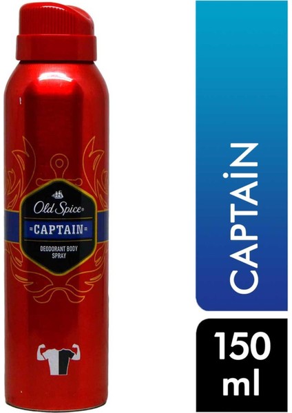 Sprey Deodorant 150 ml Captain 8001090962997