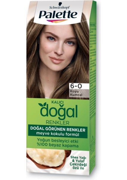 Palette Kalıcı Doğal Renkler 6-0 Koyu Kumral fiyatları