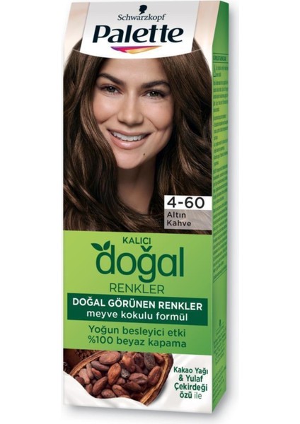 Kalıcı Doğal Renkler 4-60 Açık Çikolata Kahve fiyatları