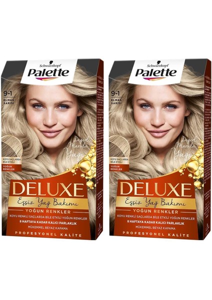 Deluxe Yoğun Renkler 9-1 Elmas Sarısı X 2 Adet