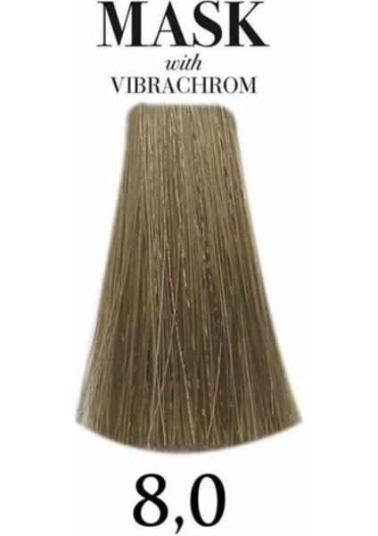 Mask Vibrachrom 8,0 Açık Kumral Saç Boyası 100ml