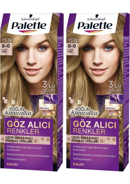 8-0 Koyu Sarı X 2 Adet