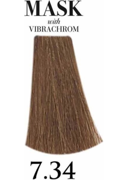 Mask Vibrachrom 7,34 Orta Altın Bakır Kumral Saç Boyası 100ml