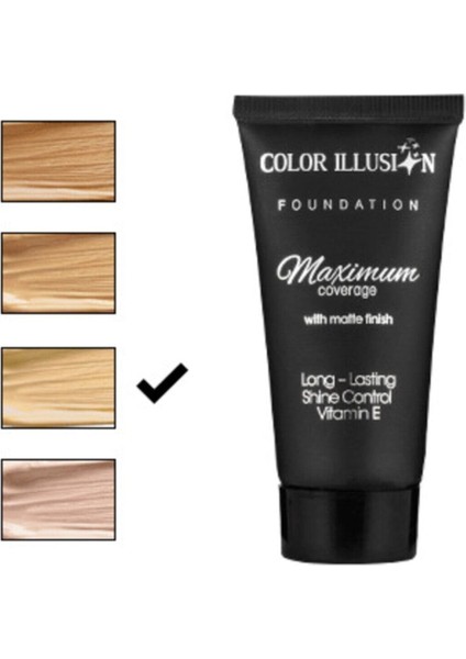 Color Illusion Uzun Süre Kalıcı Mat Fondöten Açık Fildişi 30 ml -