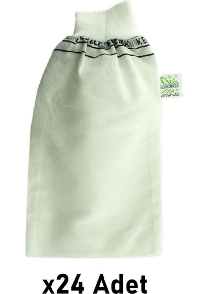 Kelebek Hamam Banyo Kesesi Standart Lastikli Beyaz 24 Adet