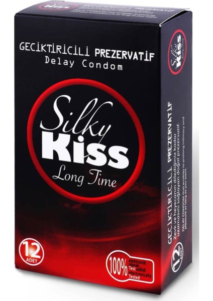 Uzun Geceler Prezervatif Silky Kiss Long Time 12 Adet Condom