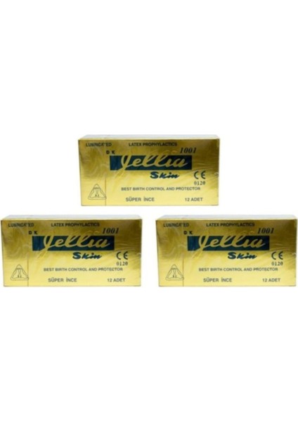 Jellia Prezervatif 12'Li Süper Ince X 3 Paket