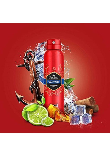 Captain Sprey Deodorant 2X150 ml