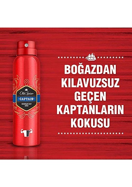 Captain Sprey Deodorant 2X150 ml