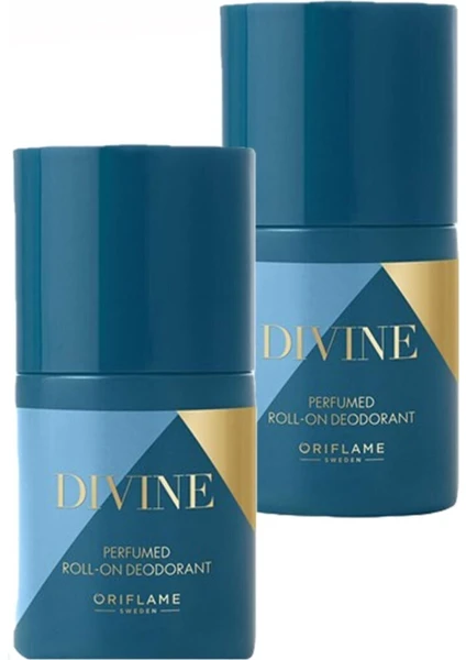 Divine Parfümlü 50 ml Kadın Roll-On Deodorant 2 Adet