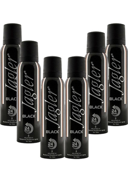 Deodorant For Men Black 150 ml x 6 Adet