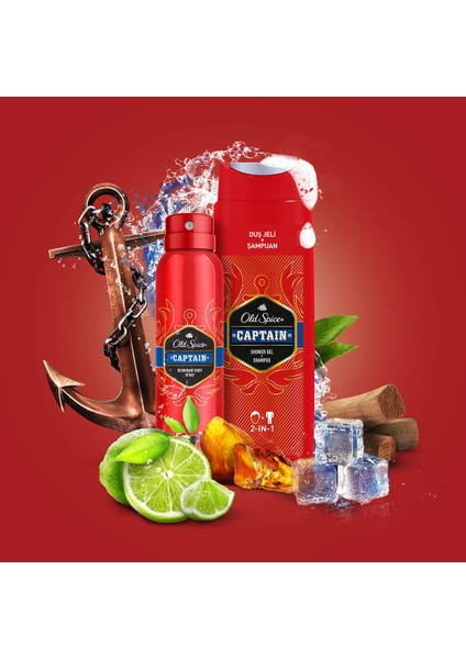 400ML Duş J+150ML Sprey Deox2 Captain