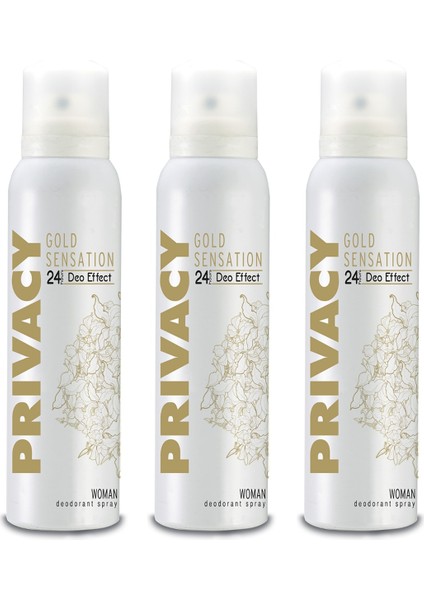Gold Women Deodorant 3 x 150 ml