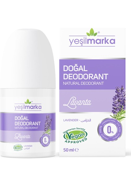Doğal Lavanta Kokulu Deodorant 50 ml