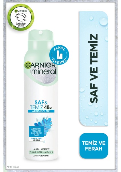 Mineral Saf&temiz Sprey Deodorant 5'li Set
