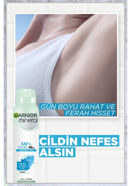 Mineral Saf&temiz Sprey Deodorant 5'li Set