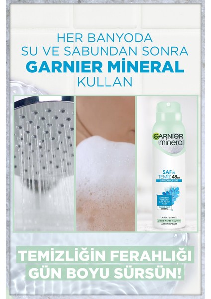 Mineral Saf&temiz Sprey Deodorant 5'li Set