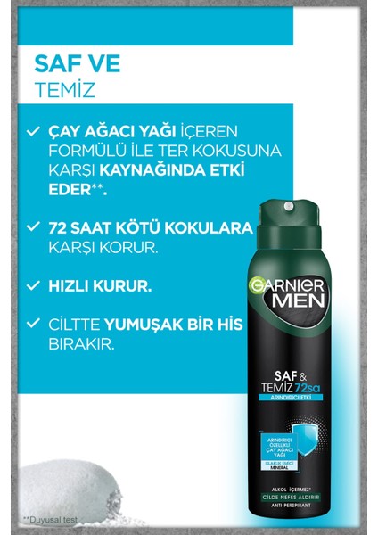 3'lü Men Saf ve Temiz Aerosol seti fırsatları
