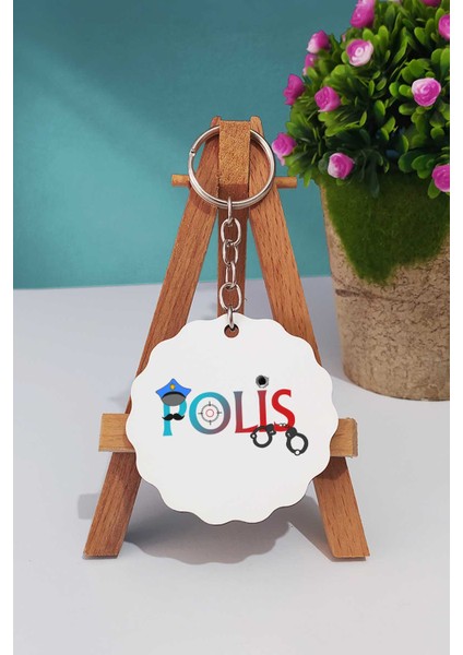 Polis Tasarımlı Polisler Günü Hediyesi Anahtarlık