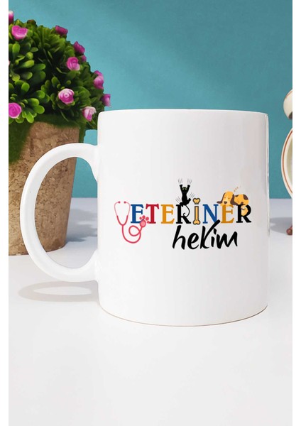 Veteriner Hekim Kupa Bardak Beyaz ve Kalemlik fiyatları