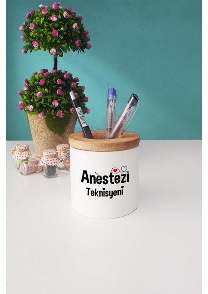 Anestezi Teknisyeni Hediye Sarı Kupa Bardak Kalemlik fırsatları