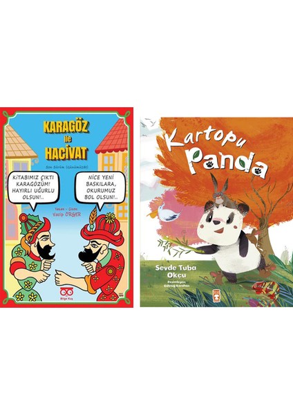 Karagöz ile Hacivat Son Sürüm / Kartopu Panda (Ciltli) (2 Kitap Set)