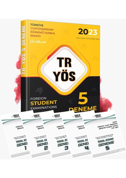 Tr-YÖS Denemesi 5 Farklı Deneme Seti (Ciltli)