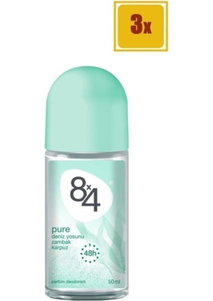 Pure Kadın Roll-On 50 ml (3 Adet)