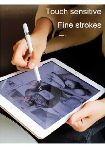 Ipad 10.2 8.nesil 2 In 1 Uyumlu Stylus Kalem