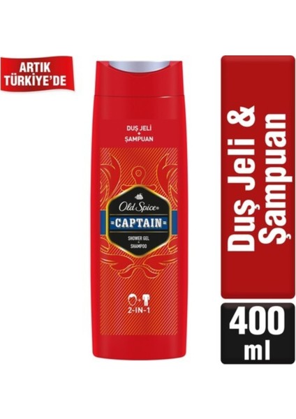 Duş Jeli & Şampuan 400 Ml Captain
