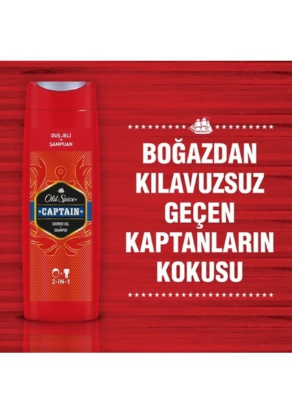 Duş Jeli & Şampuan 400 Ml Captain