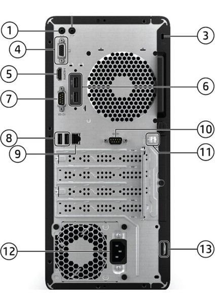 Hp Pro 290 G9 Intel Core I3 12100 8gb 256GB SSD Freedos Masaüstü Bilgisayar U6D3A1EAU01