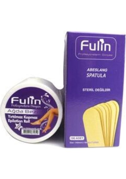 Spatula 100 Adet + Ağda Bezi Seti 80 Mt
