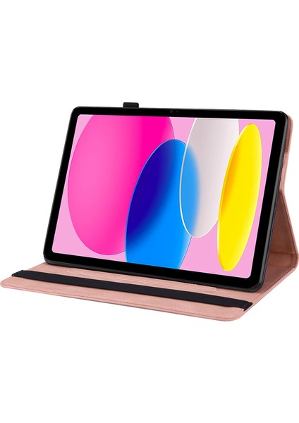 Ipad 10.9 (2022) / Ipad Için 10. Nesil Kelebek Çiçeği Baskalı Flip Koruma Kapağı Pu Deri Kart Tutucu Stand Akıl Tutucu Ile Akıl Tutucu (Yurt Dışından)
