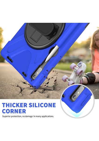 Lenovo Sekmesi Için P11 Pro Gen 2 / Tab P11 Pro 2022 Kickstand Pc + Silikon Tablet Kılıfı 360 Derece Döndürme El Kayışı Şok Geçirmez Sağlam Koruyucu Kapak (Yurt Dışından) indirimleri