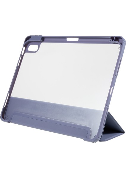 Ipad Için Mutural 10.9 (2022) Hibrit Tpu+Pc Tam Gövde Koruyucu Kasa Şeffaf Geri Şok Geçirmez Stand Kapağı Kalem Yuvası (Yurt Dışından) fiyatları