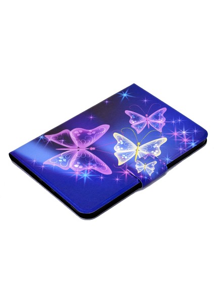 Ipad 10.9 (2022) / Ipad Için 10. Gen Desen Baskı Tablet Kılıf Pu Deri Stand Şok Geçirmez Otomatik Uyanma / Uyku Akıllı Kapak Kart Tutucu (Yurt Dışından)