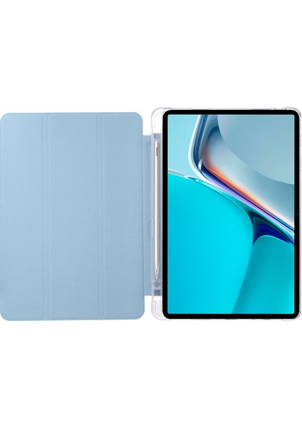 Huawei Için Matepad 11 (2021) Pu Deri Tri-Katlı Stand Folio Şok Geçirmez Kasa Otomatik Uyku / Kalem Tutucu Ile Uyandıran Akıllı Tablet Kapak (Yurt Dışından) fiyatları
