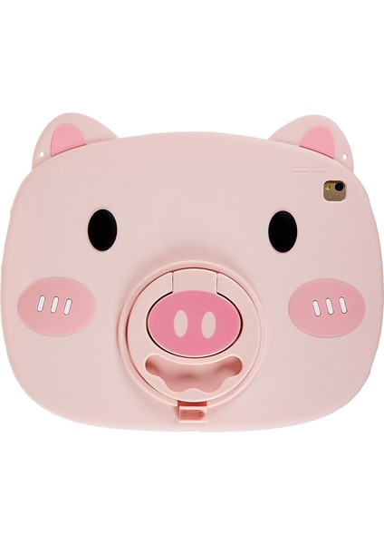 Ipad Air (2013) / Air 2 / Ipad 9.7 Inç (2017) / (2018) Cartikoon Piggy Cover Yumuşak Silikon Şok-Absorpsiyon Tablet Kılıfı Kickstand Ile (Yurt Dışından) fiyatları