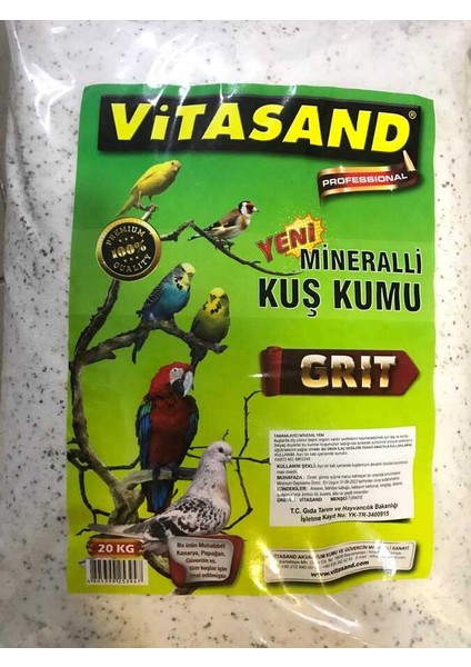 Mineralli Kuş Kumu( Ince Taneli) 250 gr Bölünmüş