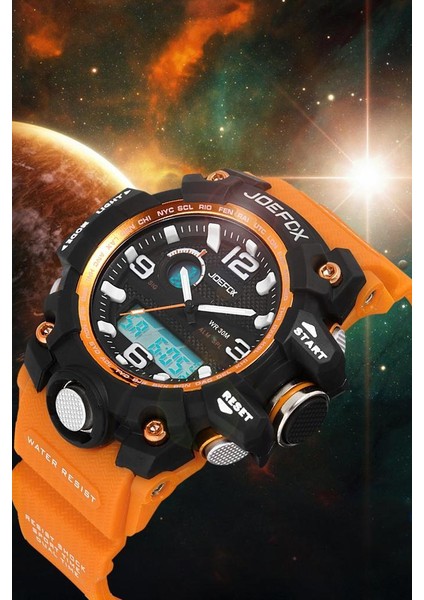 JO.G.S03 Kücük Kasa Digital&analog Kronmetre+Takvim+Alrm+Aydınlatma 8-15 Yaş Arası Çocuk Saati