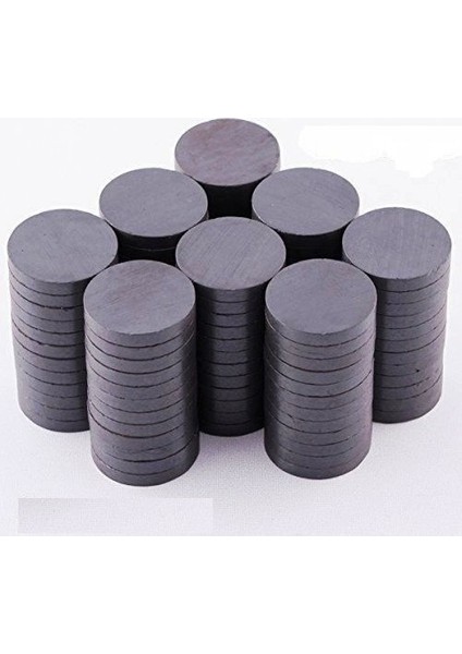 20X3 Büyük Yuvarlak Ferrit Mıknatıs -Kokulu Taş-Nişan Süsleme Mıknatısı