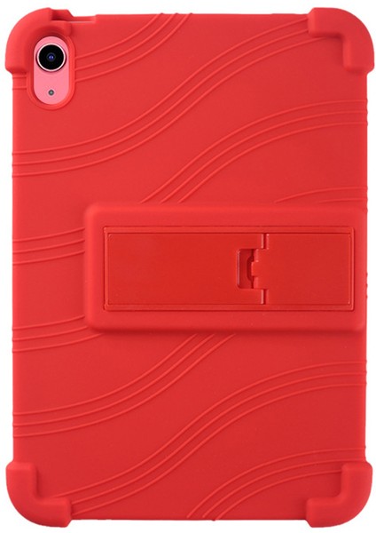 Ipad 10.9 (2022) Şok Geçirmez Silikon Tablet Koruyucu Kasa Pc Kickstand Anti-Drop Cover (Yurt Dışından)
